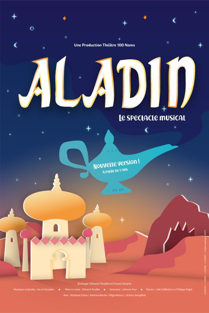 Affiche ALADIN, le spectacle musical